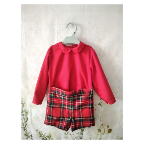 RB Red Tartan Boys Set GEIN22-13