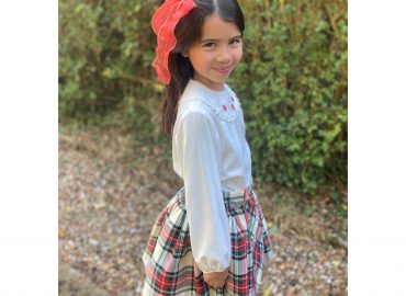 RB Smocked Green Tartan Set