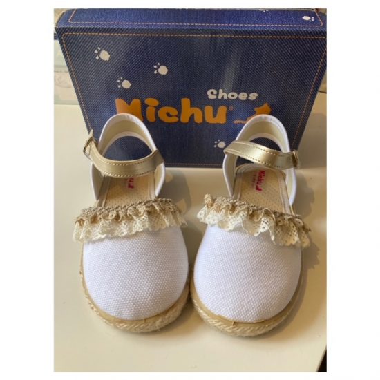 White Micho Sandal Size 27 (UK9)