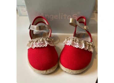 Red Espadrille Sandal Size 27 (UK9)