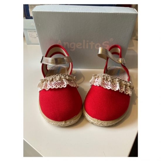 Red Espadrille Sandal Size 27 (UK9)
