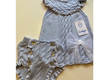 Rahigo Blue Knitted Set 12M