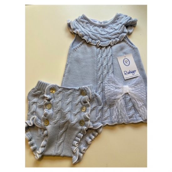 Rahigo Blue Knitted Set 12M