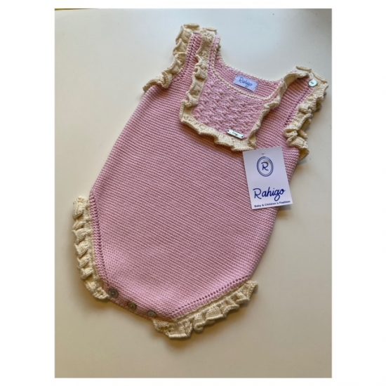 Rahigo Pink Knitted Romper 12M