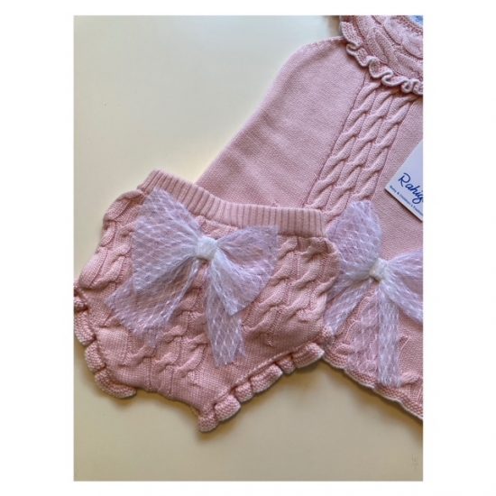 Rahigo Pink Knitted Set 18M - Image 2