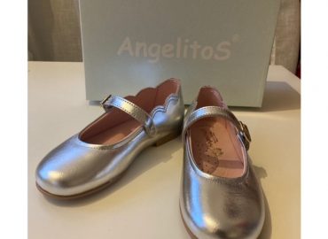 Silver Mary Janes Size 29 (UK11)