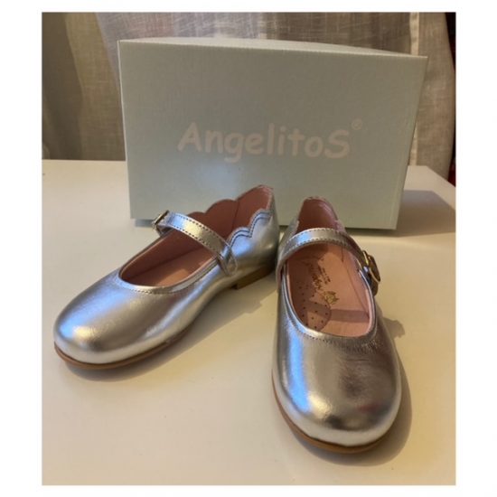 Silver Mary Janes Size 29 (UK11)