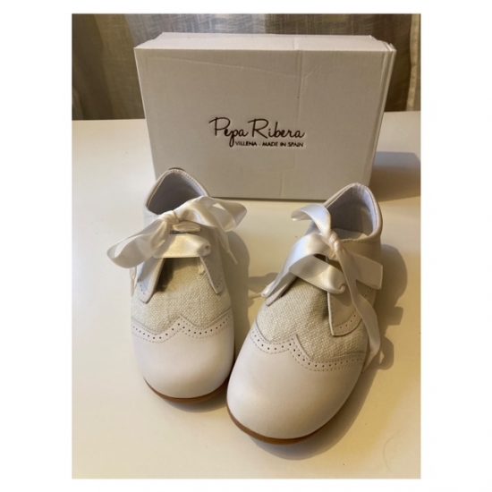 Beige Ribbon PR Shoe Size 28 (UK10)