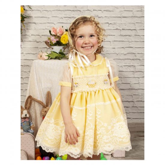 Sonata Smocked Lace Dress PC23-08
