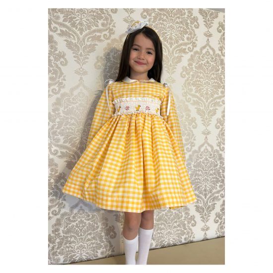 RB Smocked Chick Easter Dress