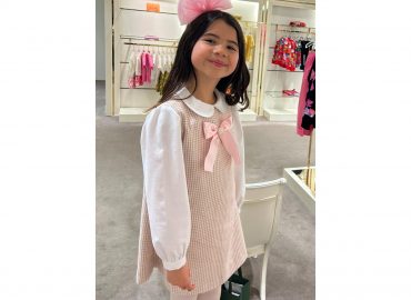 RB A-Line Pink Checked Dress