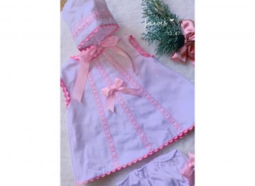 Ela A-Line Pink Dress Set