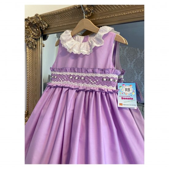 RB Lilac Smocked Dress - Image 3