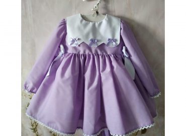 RB Lilac Bib & Bow Dress