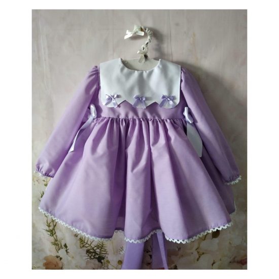 RB Lilac Bib & Bow Dress