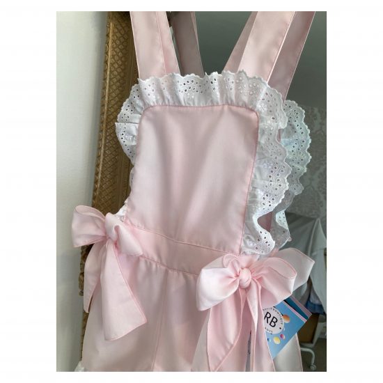 RB Electric Blue Bow Dungarees - Image 2