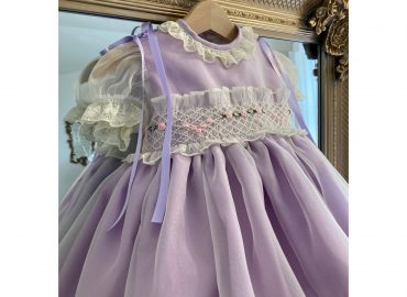 Sonata Lilac Smocked Dress VE23
