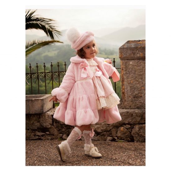 Sonata Pink Fur Coat IN23-41