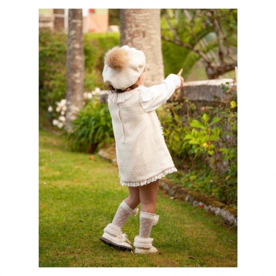 Cream A-Line Dress IN23-46 - Image 2