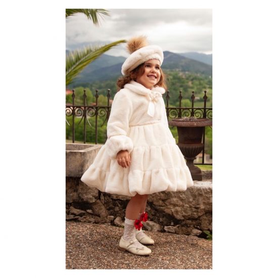 Sonata Cream Fur Coat IN23-