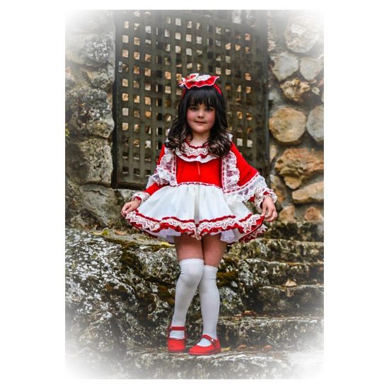 Ela Red Knitted Dress - Image 3
