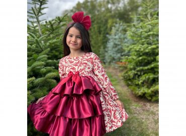 RB Burgundy Christmas Dress