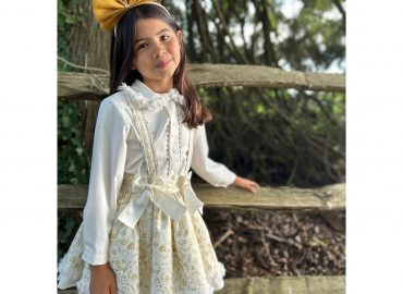 RB Gold Christmas Skirt Set