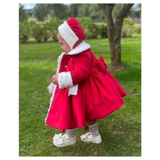 Sonata Red Christmas Coat IN23 - Image 2
