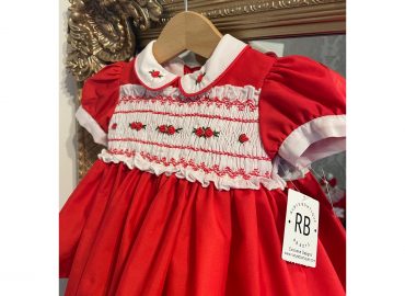 RB Red Smocked Dress