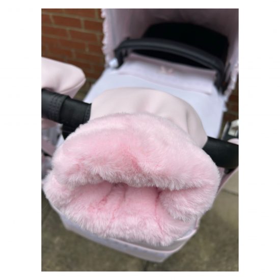 Pushchair Faux Fur Mittens - Image 2