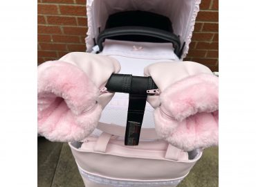 Pushchair Faux Fur Mittens