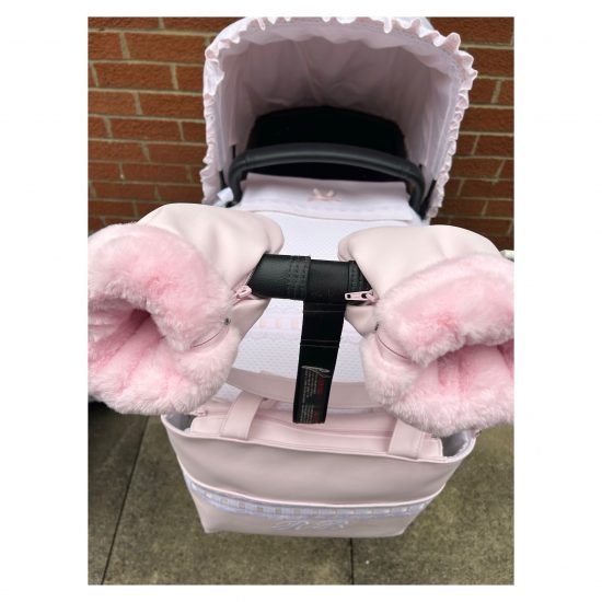 Pushchair Faux Fur Mittens