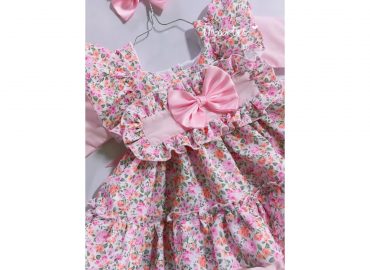 Ela Pink Floral Dress