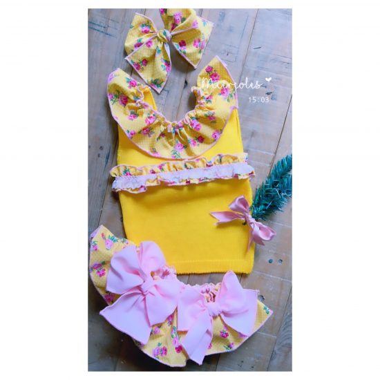Ela Summer Yellow Jam Pants Set - Image 2