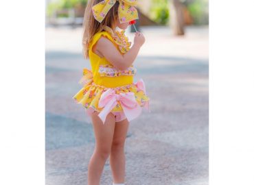 Ela Summer Yellow Jam Pants Set