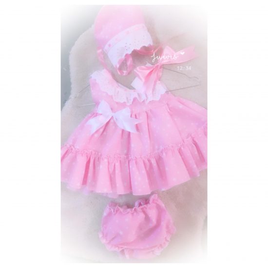 Ela 3 Piece Pink Star Dress Set - Image 4
