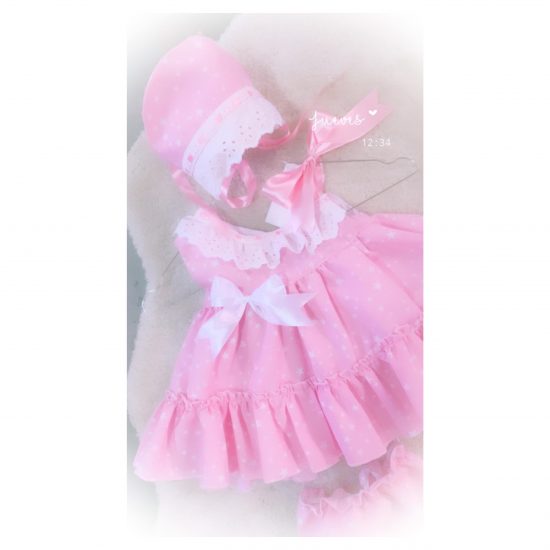 Ela 3 Piece Pink Star Dress Set - Image 5