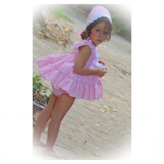 Ela 3 Piece Pink Star Dress Set - Image 3