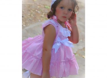 Ela 3 Piece Pink Star Dress Set
