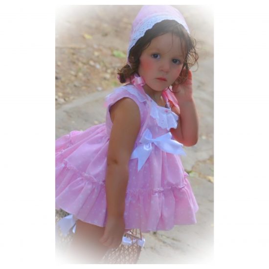 Ela 3 Piece Pink Star Dress Set