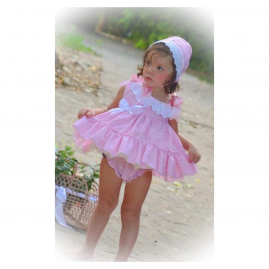 Ela 3 Piece Pink Star Dress Set - Image 2