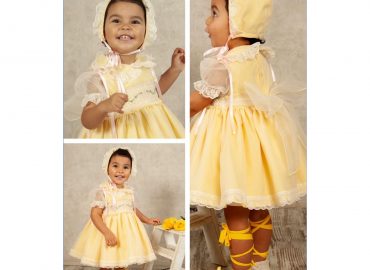 Sonata Yellow Smocked Dress VE24-08