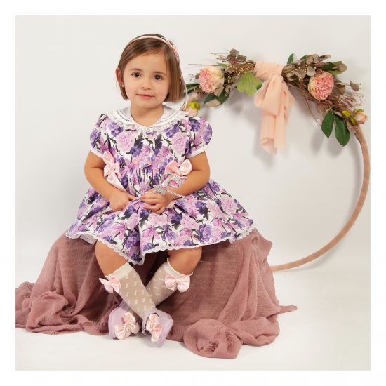 Sonata Purple Floral Dress VE24-25