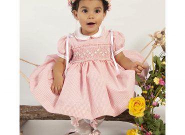 Sonata Pink Smocked Dress VE24-18