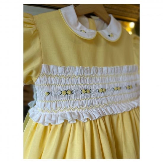 RB Lemon Easter Smocked Dress - Image 2