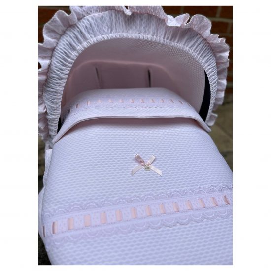 Pink Car Seat Covers, Hood & Bows - Image 2