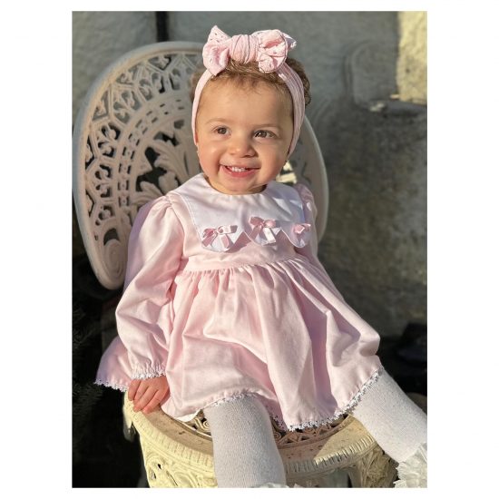 RB Pink Bib & Bow Dress