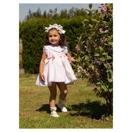 Sonata Summer Pink Smocked Dress