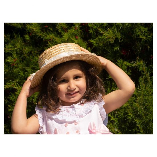 Sonata Summer Pink Smocked Dress - Image 4