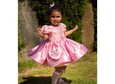 Sonata Summer Pink Satin Dress